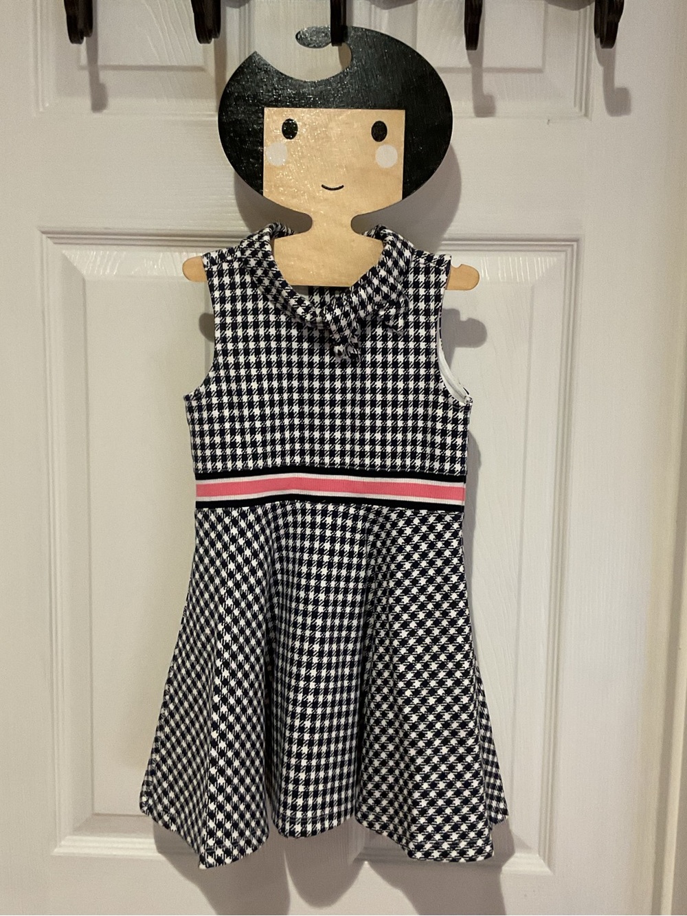 Janie and jack girls houndstooth now a line dress preppy button closure 2T